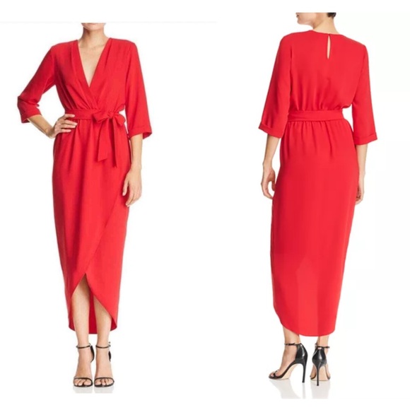 Amanda Uprichard “Provence” Faux Wrap Dress - Missing Belt! - Picture 1 of 11